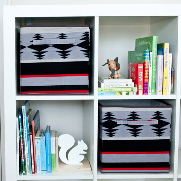 Wallpaper Stripe Storage Boxes 2 Pack