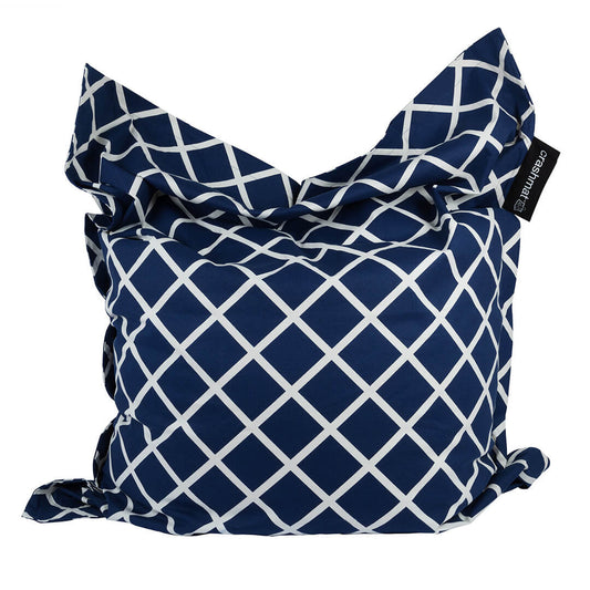 Navy Diamonds Kids Bean Bag