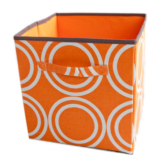 Orange Circles Storage Boxes 2 Pack